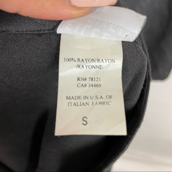 EILEEN FISHER size Small matching set black skirt jacket minimalist lagenlook - Picture 6 of 8